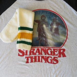 💥 Stranger Things Raglan Sleeve Tee Mens XL
